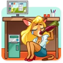 😢-Muri The Secretary, Telegram Sticker