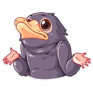 🤷‍♂️-Niffler, Telegram Sticker