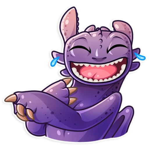 Toothless, telegram sticker