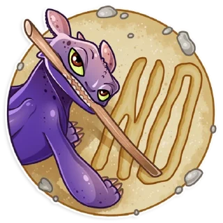 🙅‍♂️-Toothless, Telegram Sticker