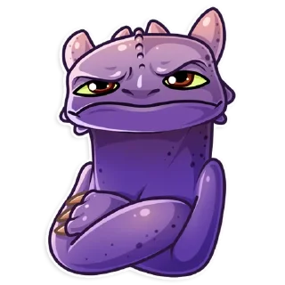 😠-Toothless, Telegram Sticker