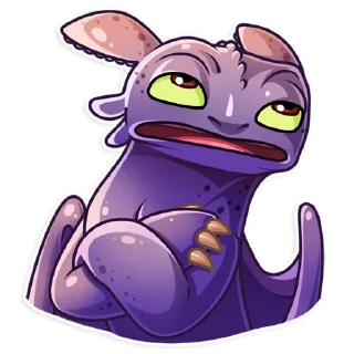 🙄-Toothless, Telegram Sticker
