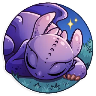😴-Toothless, Telegram Sticker