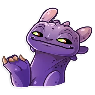 😏-Toothless, Telegram Sticker