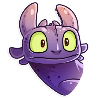 😳-Toothless, Telegram Sticker