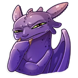 😑-Toothless, Telegram Sticker