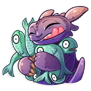 🤤-Toothless, Telegram Sticker