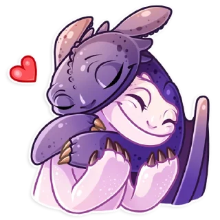 🤗-Toothless, Telegram Sticker