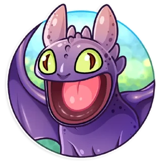 🤪-Toothless, Telegram Sticker