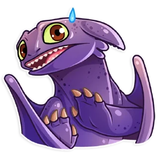 😨-Toothless, Telegram Sticker