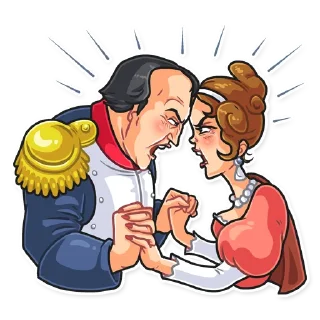 😡-Napoleon et Josephine, Telegram Sticker