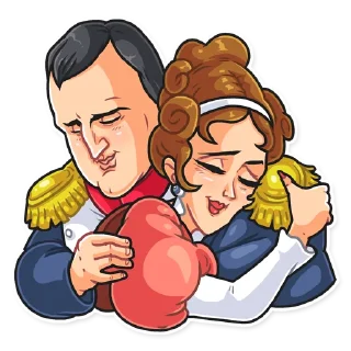 🤗-Napoleon et Josephine, Telegram Sticker