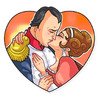 💏-Napoleon et Josephine, Telegram Sticker