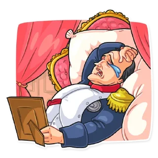 😭-Napoleon et Josephine, Telegram Sticker