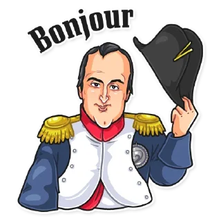 👋-Napoleon et Josephine, Telegram Sticker