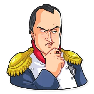 🤔-Napoleon et Josephine, Telegram Sticker