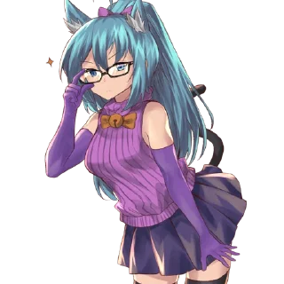 😎-Eclipse-ChanNekofed @Otakuzdream, Telegram Sticker