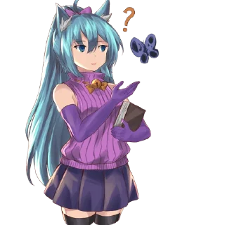 🤔-Eclipse-ChanNekofed @Otakuzdream, Telegram Sticker