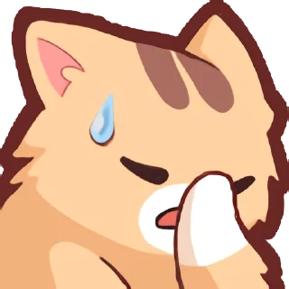 😓-Neko's Emotes HD, Telegram Sticker