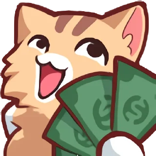 🤑-Neko's Emotes HD, Telegram Sticker