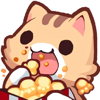 🍿-Neko's Emotes HD, Telegram Sticker