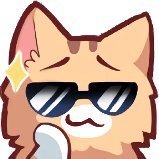 😎-Neko's Emotes HD, Telegram Sticker