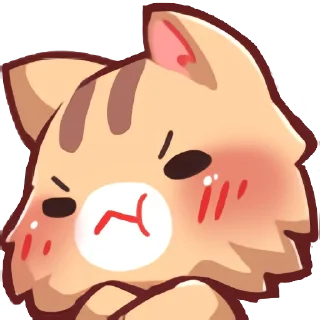 😠-Neko's Emotes HD, Telegram Sticker