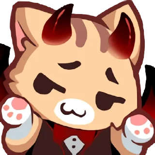 😈-Neko's Emotes HD, Telegram Sticker