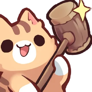 🔨-Neko's Emotes HD, Telegram Sticker