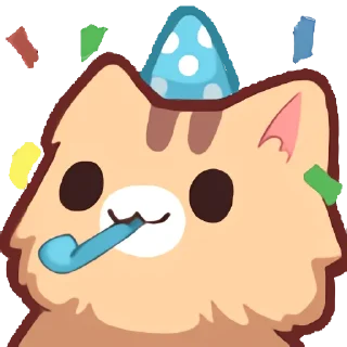 🥳-Neko's Emotes HD, Telegram Sticker