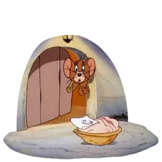 🖕-Tom Jerry @stickersb2b, Telegram Sticker