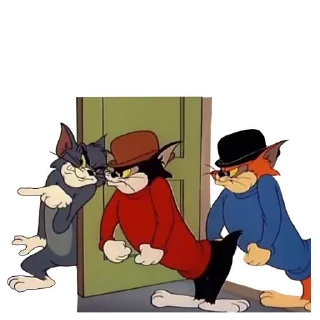 🖕-Tom Jerry @stickersb2b, Telegram Sticker