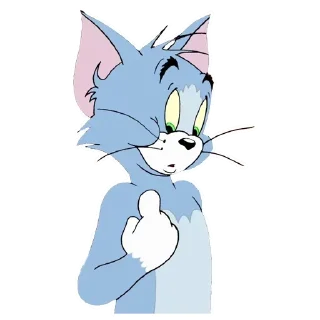 🖕-Tom Jerry @stickersb2b, Telegram Sticker