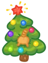 🌲-New Year Persik, Telegram Sticker