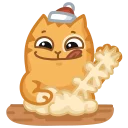 😋-New Year Persik, Telegram Sticker