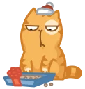😨-New Year Persik, Telegram Sticker