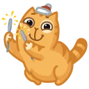 😊-New Year Persik, Telegram Sticker