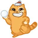 😬-New Year Persik, Telegram Sticker