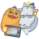 🐑-New Year Persik, Telegram Sticker
