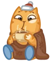☕-New Year Persik, Telegram Sticker