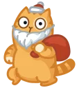 🎅-New Year Persik, Telegram Sticker