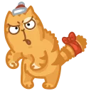 😖-New Year Persik, Telegram Sticker