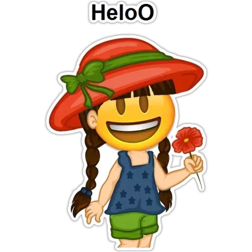 English Girl, telegram sticker