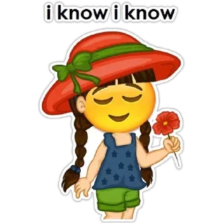 😕-English Girl, Telegram Sticker