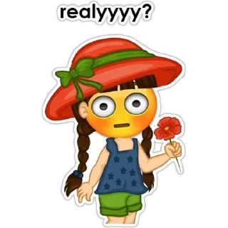 🙁-English Girl, Telegram Sticker