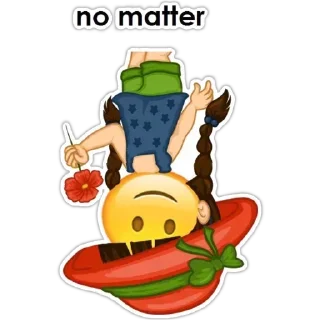 ☹️-English Girl, Telegram Sticker