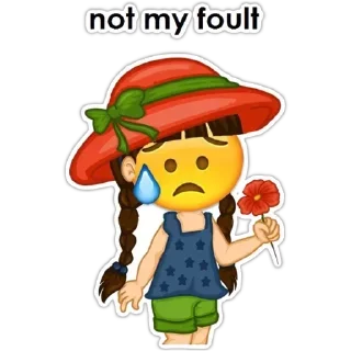 😗-English Girl, Telegram Sticker