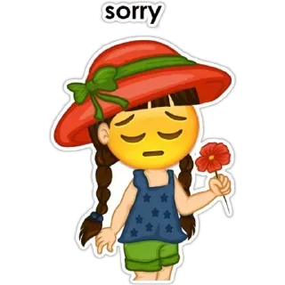 🤓-English Girl, Telegram Sticker