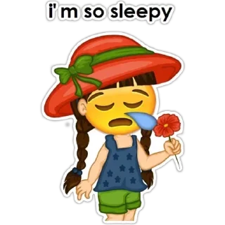 🙁-English Girl, Telegram Sticker