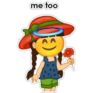 ☹️-English Girl, Telegram Sticker